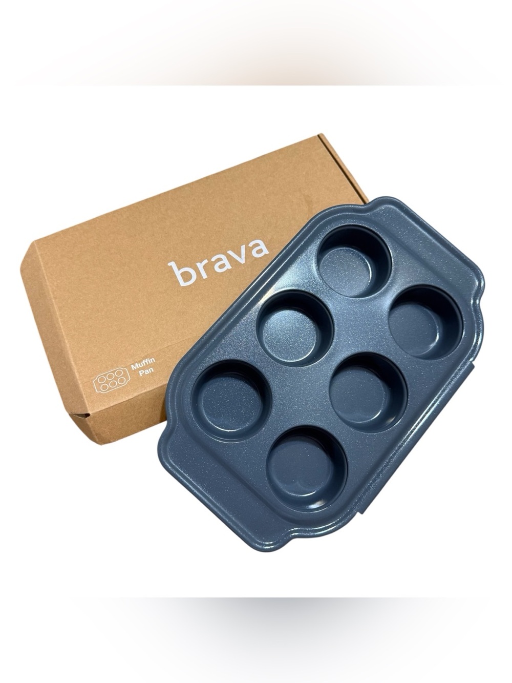 NEW Brava Muffin Tin 6-cup Nonstick Ceramic Smart Oven Baking Pan
